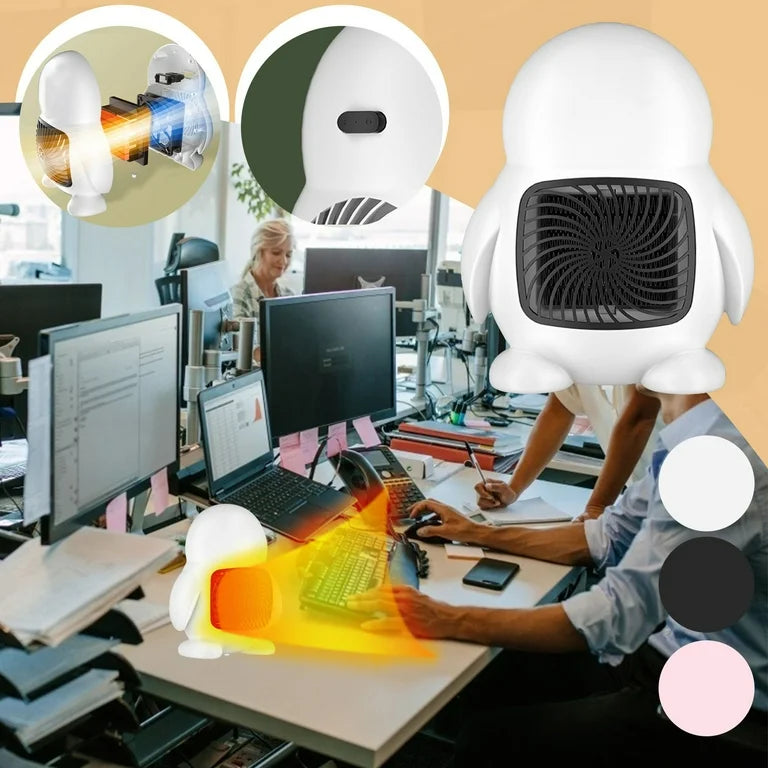 Cute Penguin Shape 800W Portable Space Heater