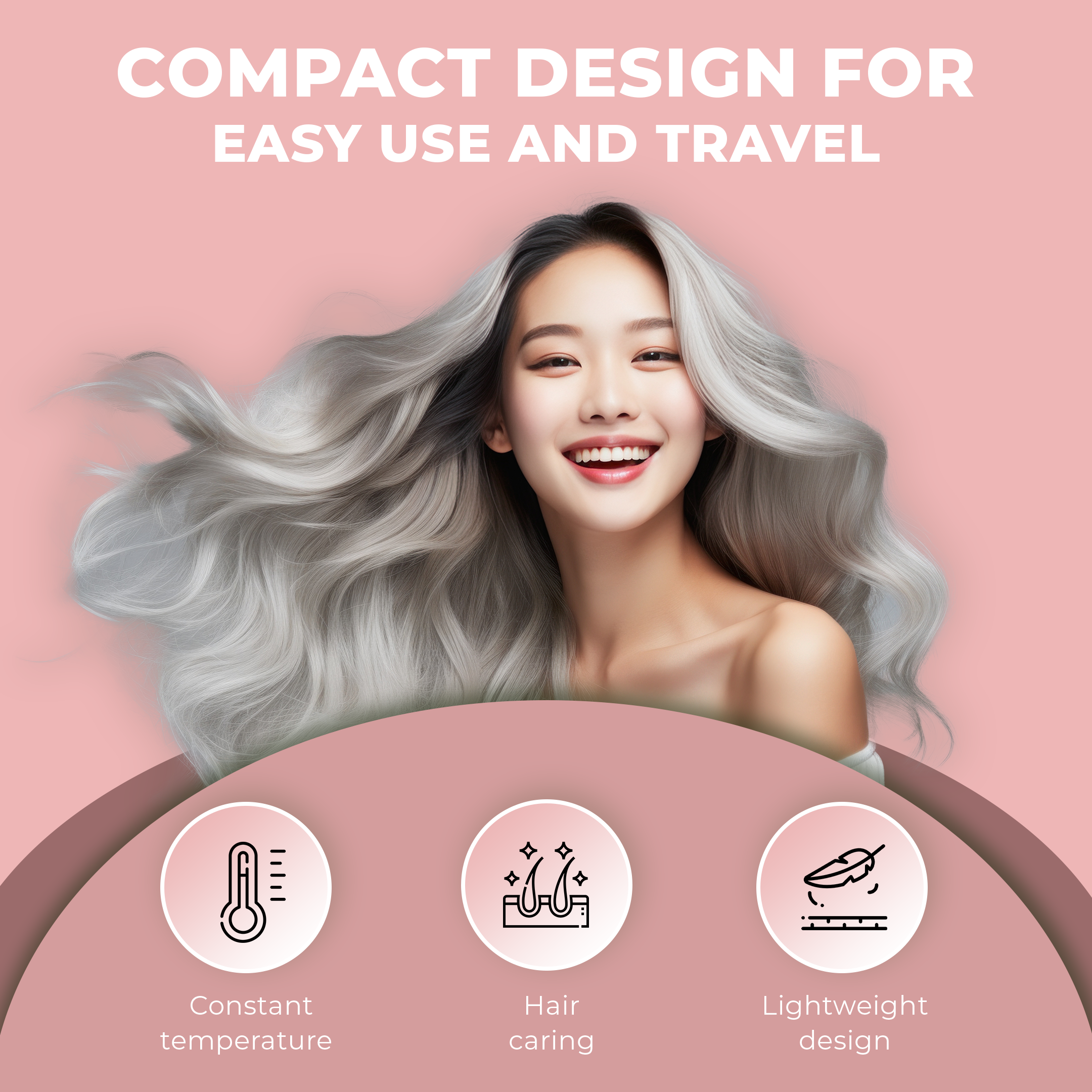 1500W 3-Speed, 2 Heat & 1 Cold Air Setting Hair Dryer Quick View Add to cart 1500W 3-Speed, 2 Heat & 1 Cold Air Setting Hair Dryer