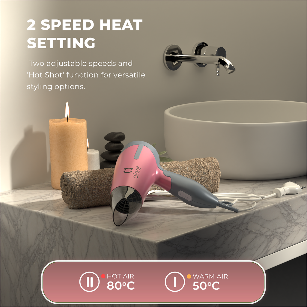 1500W 3-Speed, 2 Heat & 1 Cold Air Setting Hair Dryer Quick View Add to cart 1500W 3-Speed, 2 Heat & 1 Cold Air Setting Hair Dryer