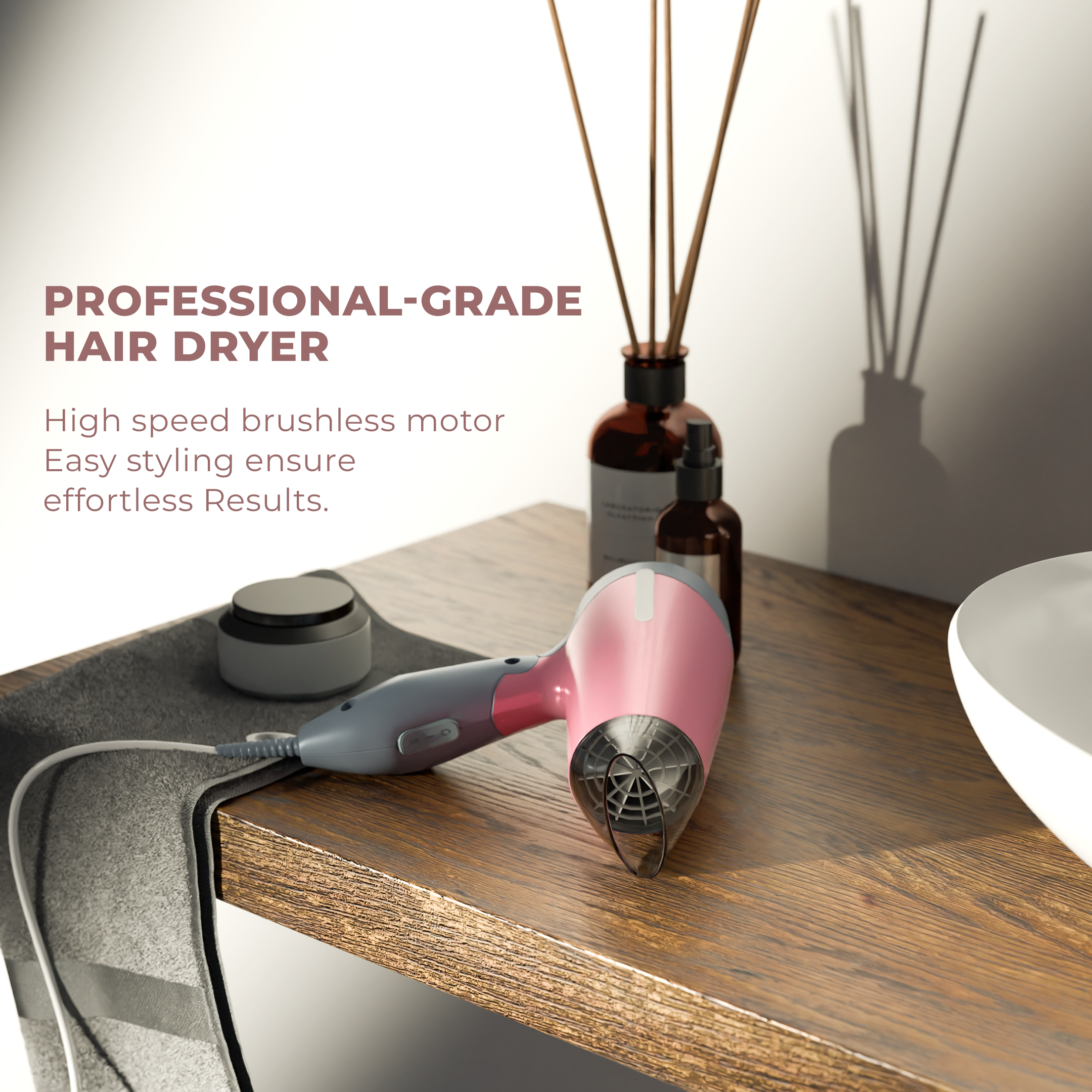 1500W 3-Speed, 2 Heat & 1 Cold Air Setting Hair Dryer Quick View Add to cart 1500W 3-Speed, 2 Heat & 1 Cold Air Setting Hair Dryer