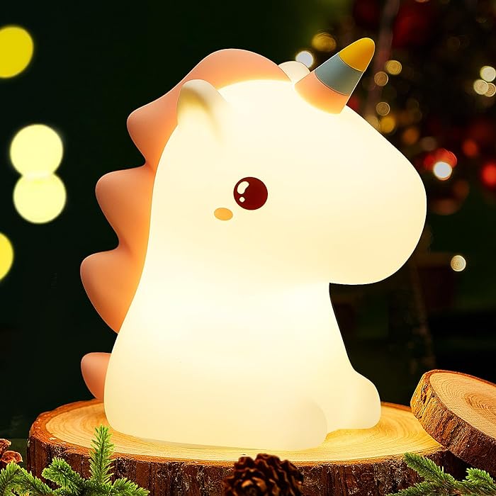 Cute Unicorn Night Light – Rechargeable LED Lamp for Kids