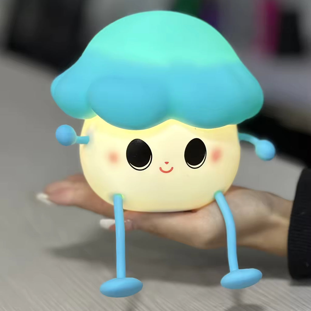 Cute Silicone Mushroom Night Light for Kids – Nursery Table Lamp for Babies & Toddlers