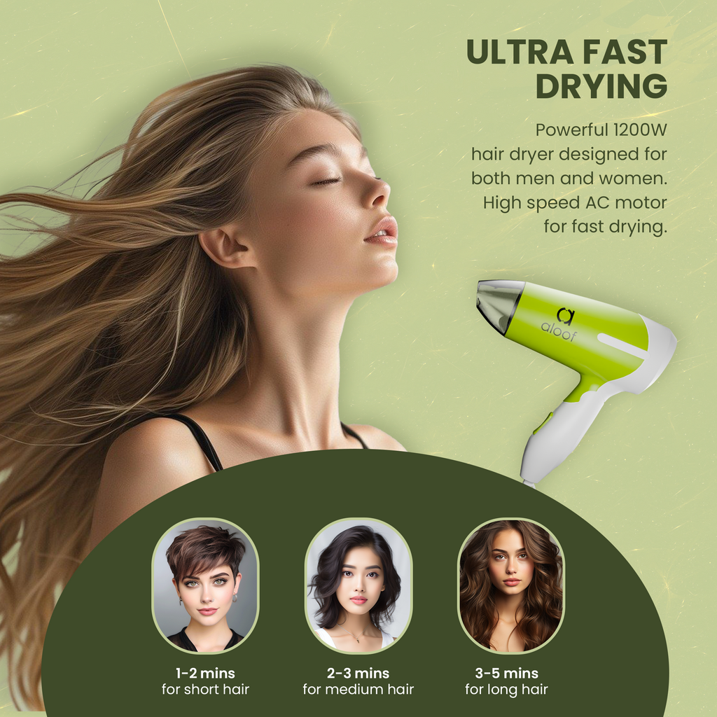 Aloof KS-2888 Hair Dryer – Powerful, Compact & Stylish for All-Day Hair Care