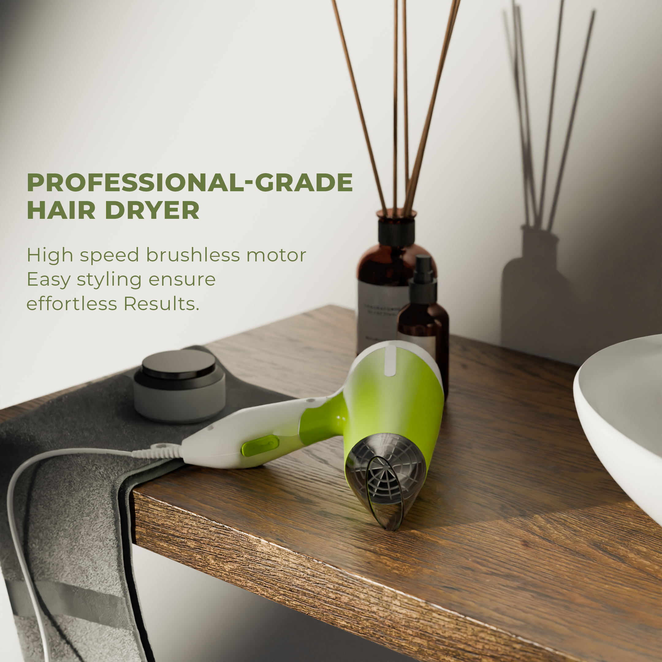 Aloof KS-2888 Hair Dryer – Powerful, Compact & Stylish for All-Day Hair Care