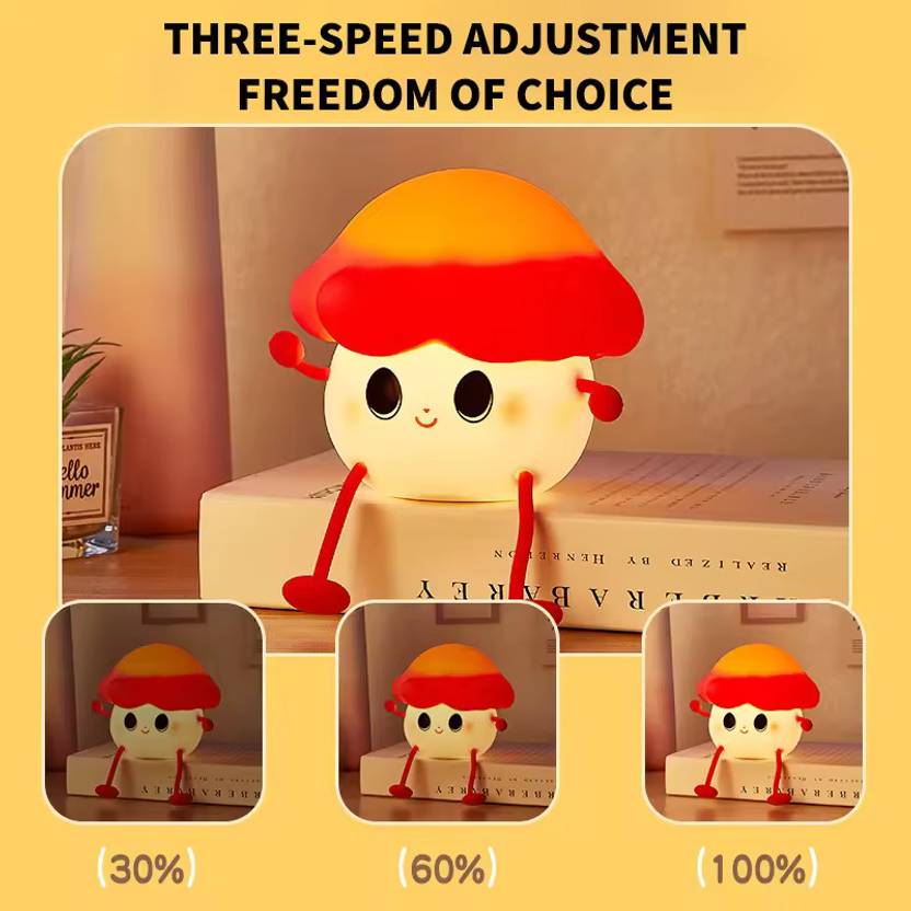 Silicone Deer/Cute Deer Rechargeable LED Table Lamp/Night Light for Baby Kids (7 cm, White)